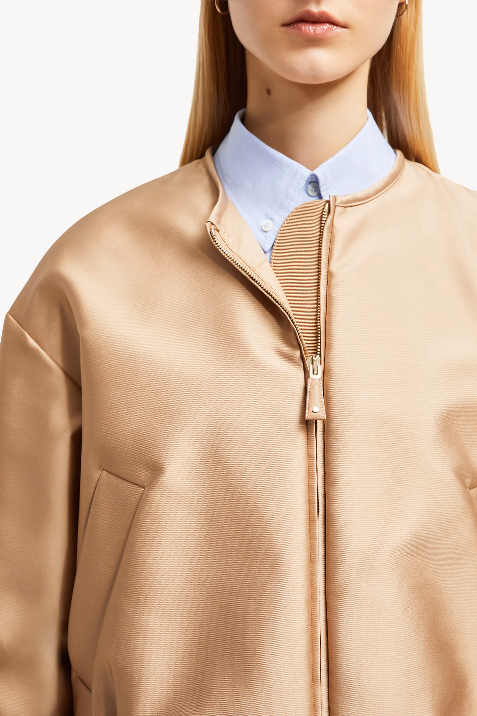 Plumífero cazadora de duquesa Maupa Mujer Beige Moncler 6